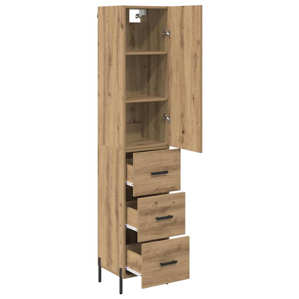 Highboard Artisan Oak 34.5 x 34 x 180 cm Engineered Wood