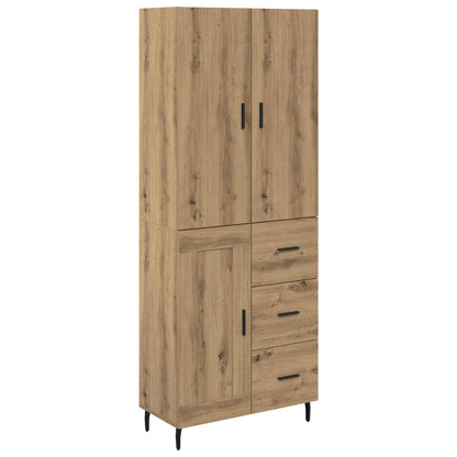 Highboard 2 pcs Artisan Oak 69.5 x 34 x 180 cm Engineered Wood