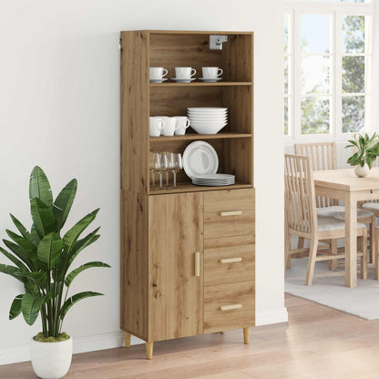 Highboard Artisan Oak 69.5 x 32.5 x 180 cm Engineered Wood