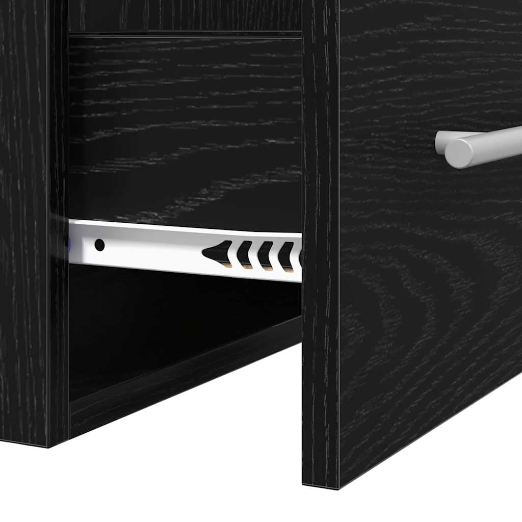 Bathroom Sink Cabinet with Drawer Black 42 x 39 x 52 cm