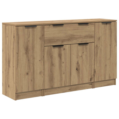 Sideboard 3 pcs Artisan Oak 120 x 30 x 70 cm Engineered Wood