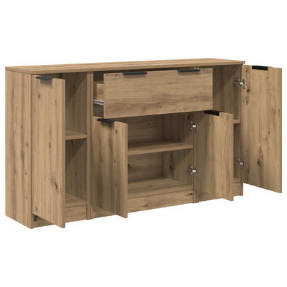 Sideboard 3 pcs Artisan Oak 120 x 30 x 70 cm Engineered Wood