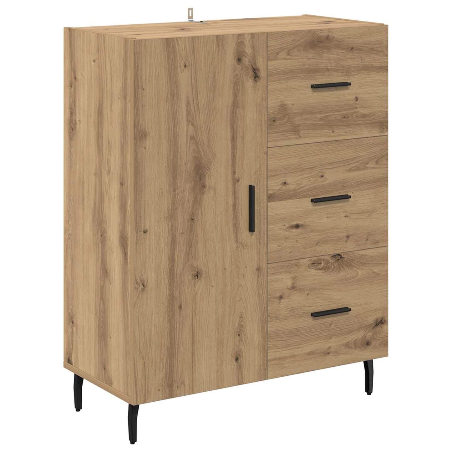 Highboard 2 pcs Artisan Oak 69.5 x 34 x 180 cm Engineered Wood