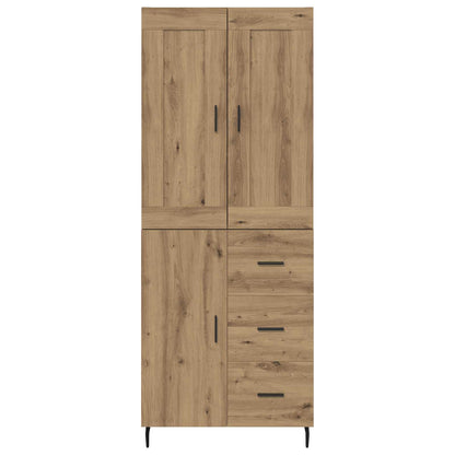 Highboard 2 pcs Artisan Oak 69.5 x 34 x 180 cm Engineered Wood