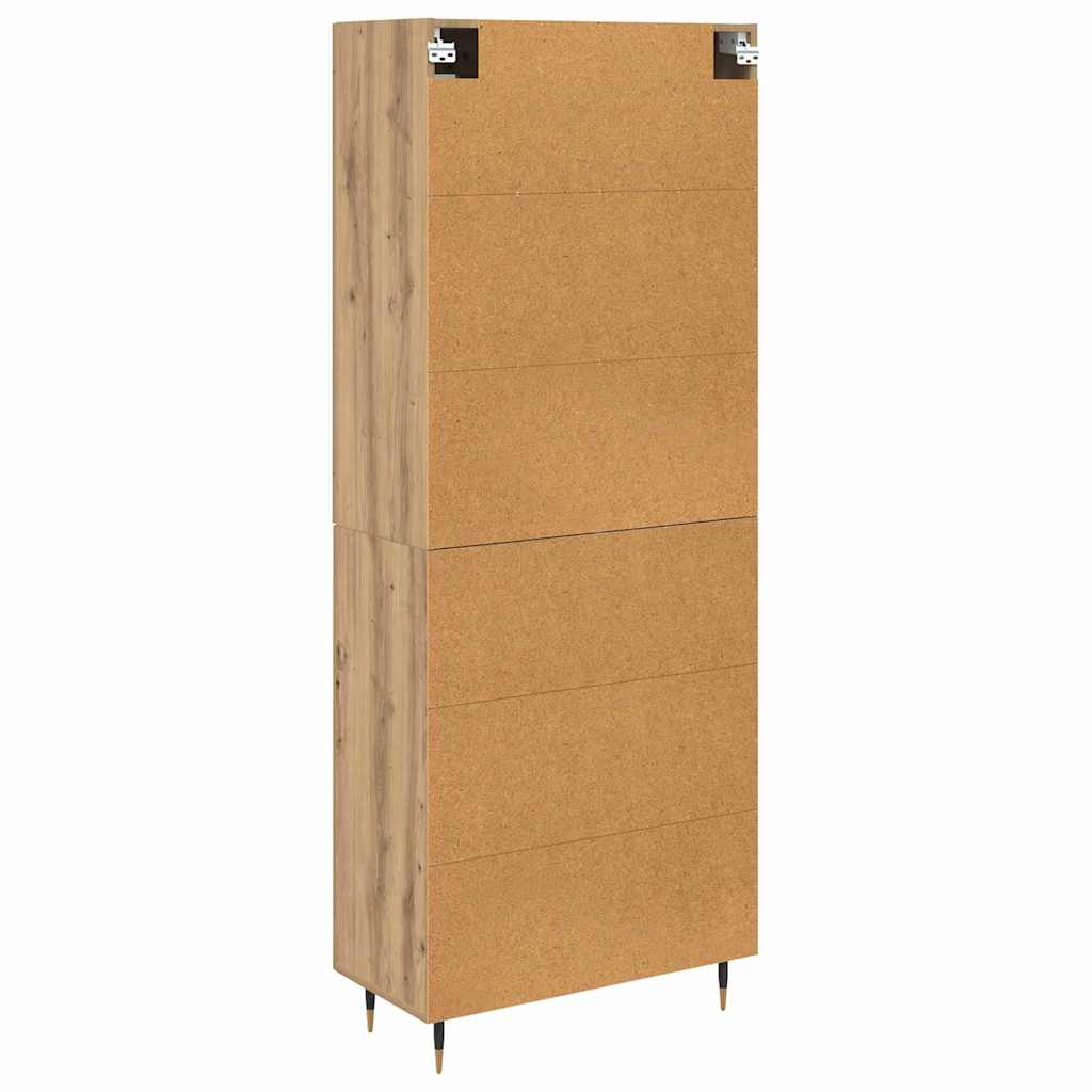 Highboard 2 pcs Artisan Oak 69.5 x 34 x 180 cm Engineered Wood