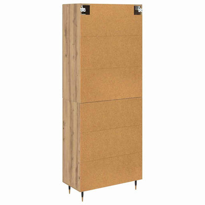 Highboard 2 pcs Artisan Oak 69.5 x 34 x 180 cm Engineered Wood