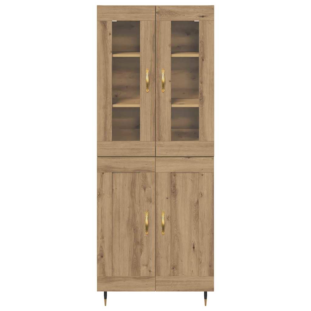 Highboard 2 pcs Artisan Oak 69.5 x 34 x 180 cm Engineered Wood