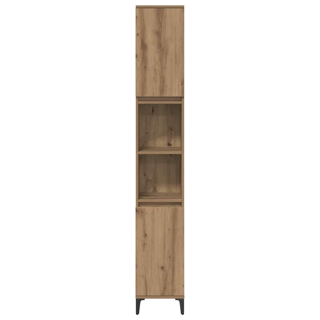 Bathroom Furniture Set 3 pcs Artisan Oak Engineered wood