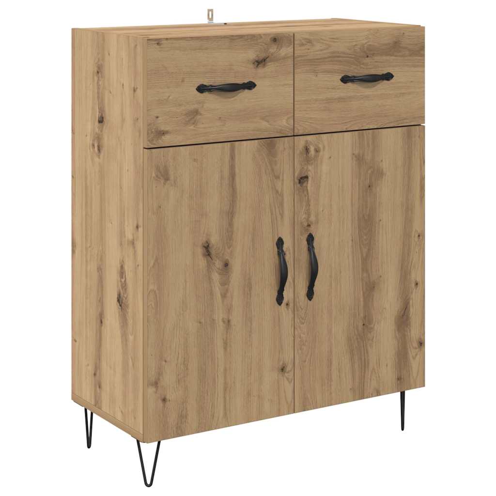 Highboard 2 pcs Artisan Oak 69.5 x 34 x 180 cm Engineered Wood