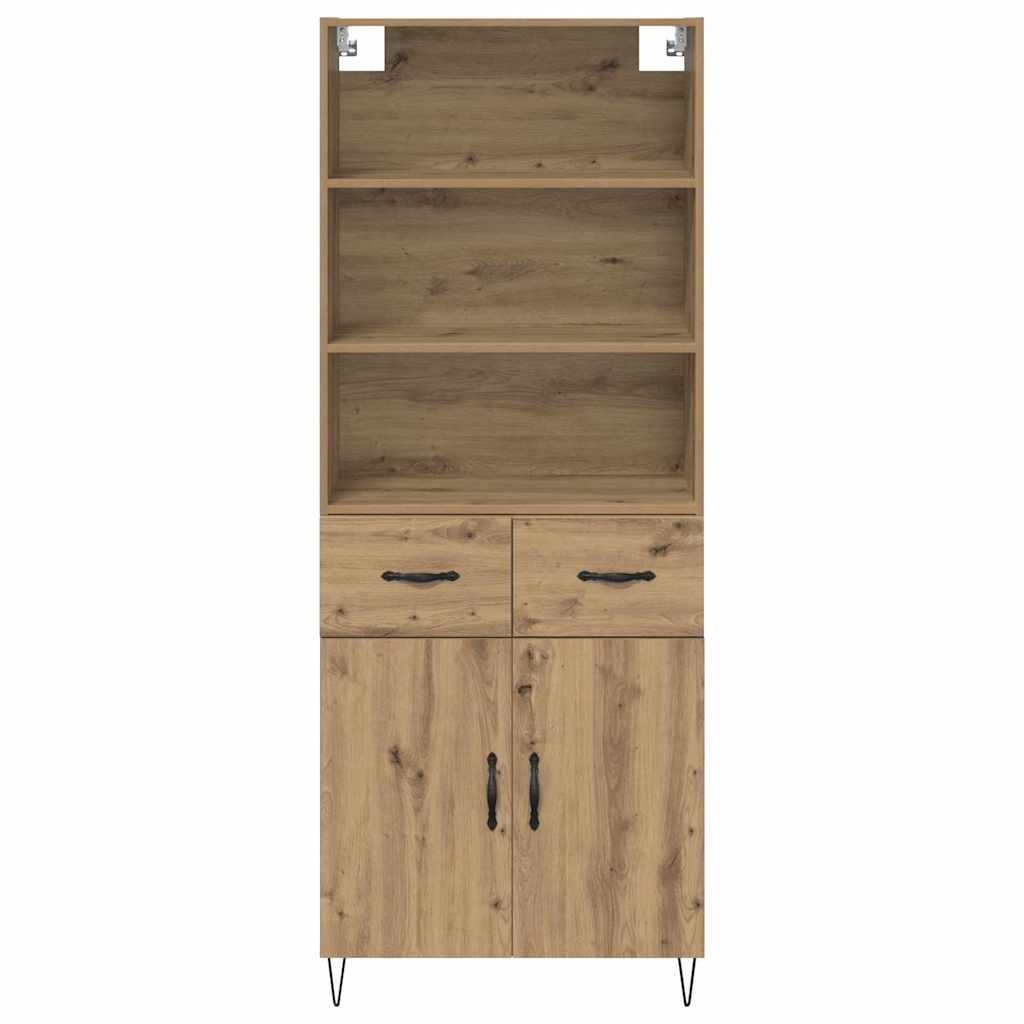 Highboard 2 pcs Artisan Oak 69.5 x 34 x 180 cm Engineered Wood