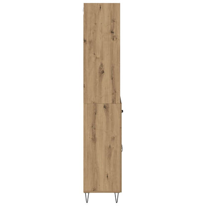Highboard 2 pcs Artisan Oak 69.5 x 34 x 180 cm Engineered Wood