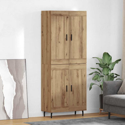 Highboard 2 pcs Artisan Oak 69.5 x 34 x 180 cm Engineered Wood