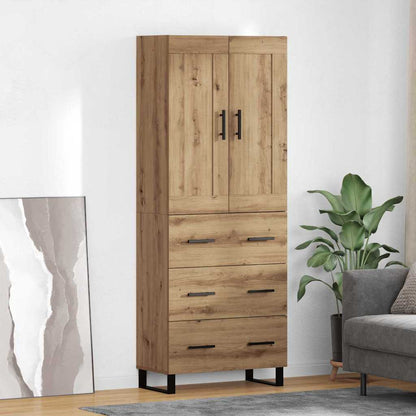 Highboard 2 pcs Artisan Oak 69.5 x 34 x 180 cm Engineered Wood
