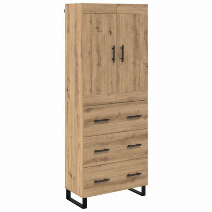 Highboard 2 pcs Artisan Oak 69.5 x 34 x 180 cm Engineered Wood