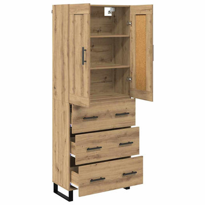 Highboard 2 pcs Artisan Oak 69.5 x 34 x 180 cm Engineered Wood