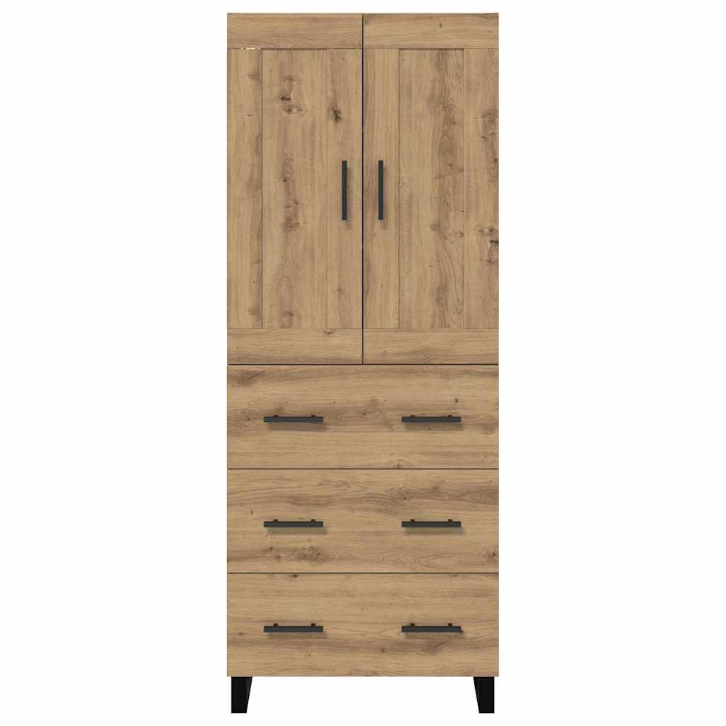 Highboard 2 pcs Artisan Oak 69.5 x 34 x 180 cm Engineered Wood