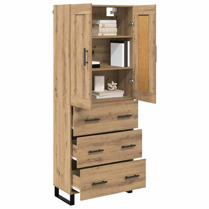 Highboard 2 pcs Artisan Oak 69.5 x 34 x 180 cm Engineered Wood