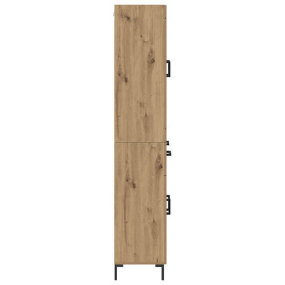 Highboard 2 pcs Artisan Oak 69.5 x 34 x 180 cm Engineered Wood
