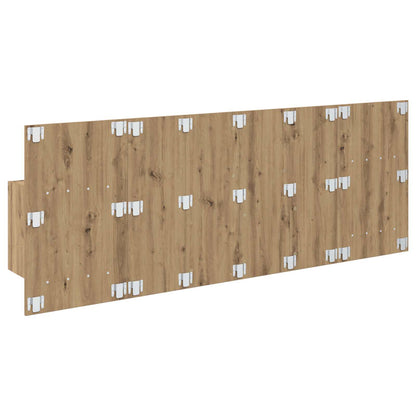 Headboard With Cabinet 3 pcs Artisan Oak Engineered Wood