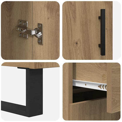 Highboard 2 pcs Artisan Oak 69.5 x 34 x 180 cm