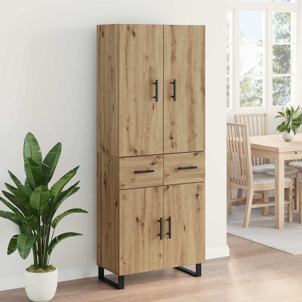Highboard 2 pcs Artisan Oak 69.5 x 34 x 180 cm