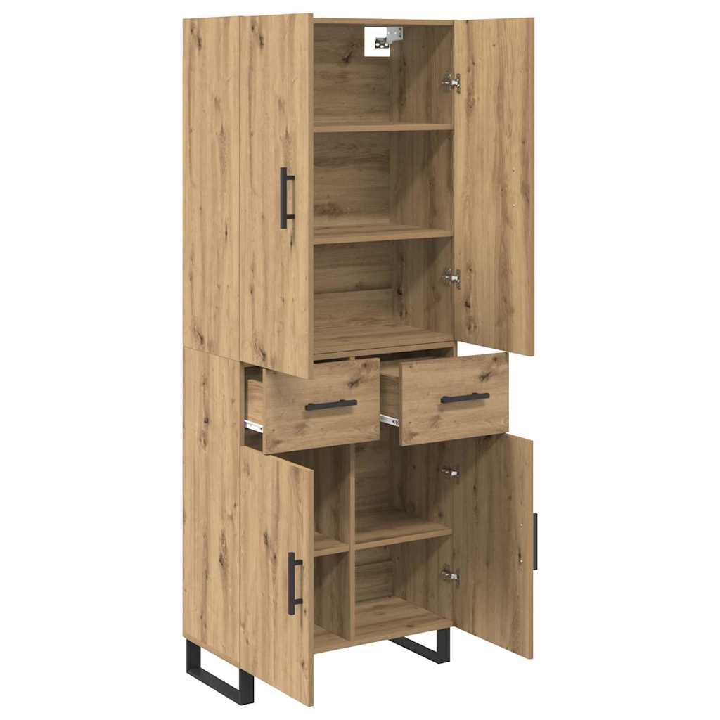 Highboard 2 pcs Artisan Oak 69.5 x 34 x 180 cm