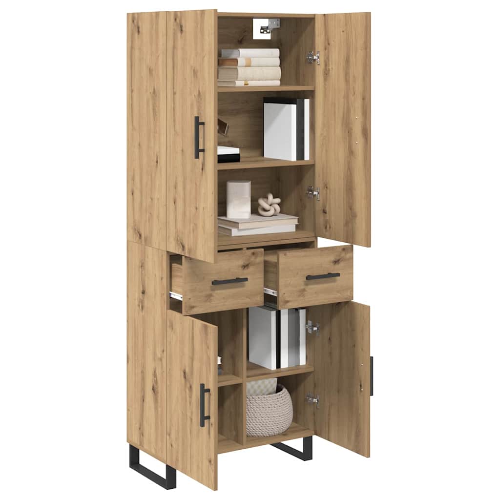 Highboard 2 pcs Artisan Oak 69.5 x 34 x 180 cm