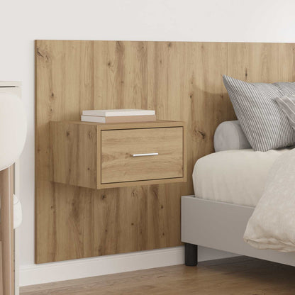 Headboard With Cabinet 3 pcs Artisan Oak Engineered Wood