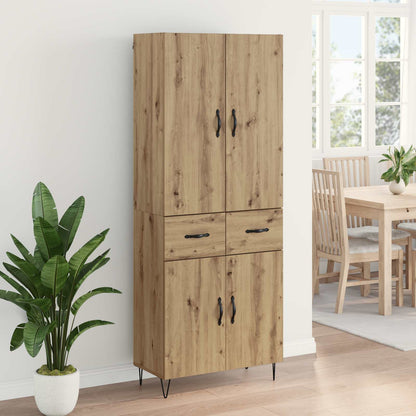 Highboard 2 pcs Artisan Oak 69.5 x 34 x 180 cm Engineered Wood