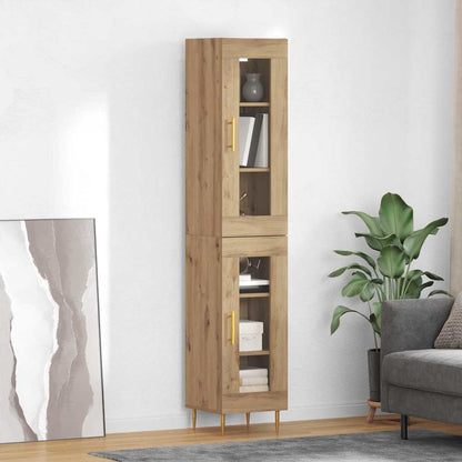 Highboard 2 pcs Artisan Oak 34.5 x 34 x 180 cm Engineered Wood