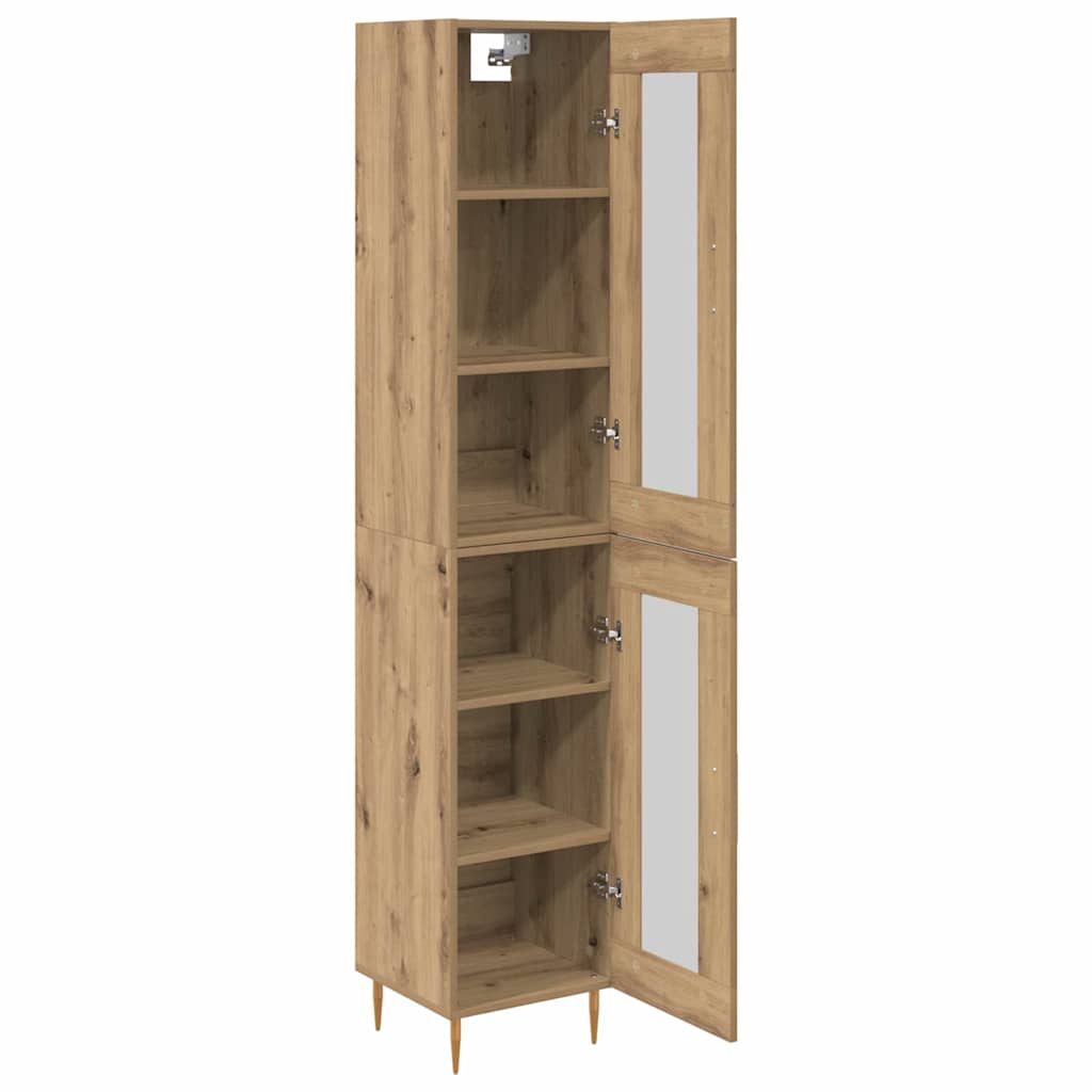 Highboard 2 pcs Artisan Oak 34.5 x 34 x 180 cm Engineered Wood