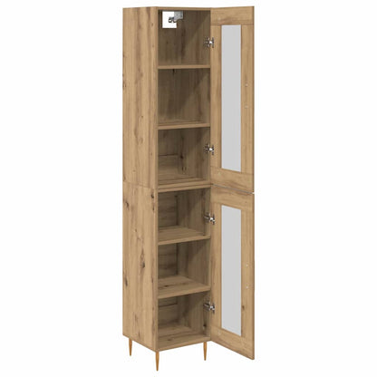 Highboard 2 pcs Artisan Oak 34.5 x 34 x 180 cm Engineered Wood