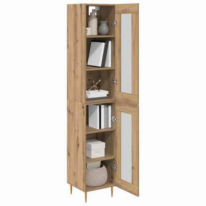 Highboard 2 pcs Artisan Oak 34.5 x 34 x 180 cm Engineered Wood