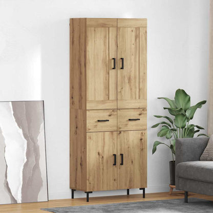 Highboard 2 pcs Artisan Oak 69.5 x 34 x 180 cm Engineered Wood