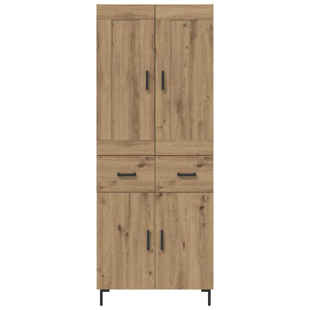 Highboard 2 pcs Artisan Oak 69.5 x 34 x 180 cm Engineered Wood