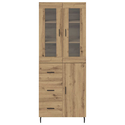 Highboard 2 pcs Artisan Oak 69.5 x 34 x 180 cm Engineered Wood