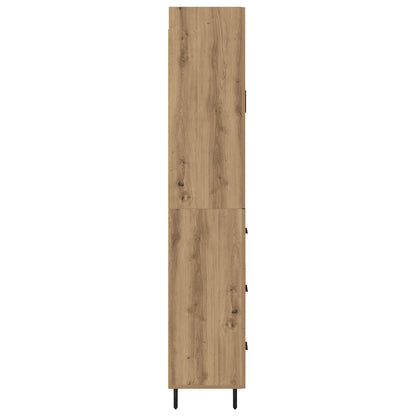 Highboard 2 pcs Artisan Oak 69.5 x 34 x 180 cm Engineered Wood