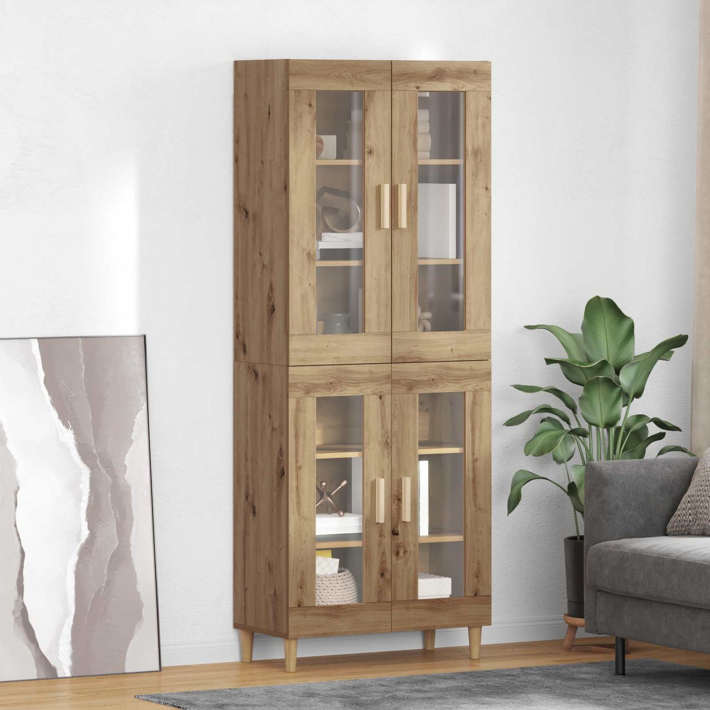Highboard Artisan Oak 69.5 x 34 x 180 cm Engineered Wood