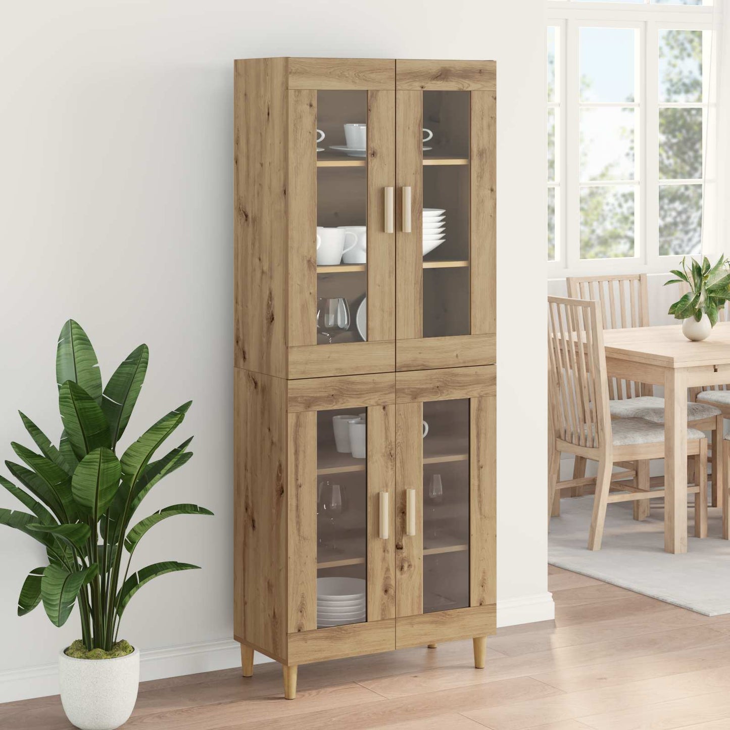 Highboard Artisan Oak 69.5 x 34 x 180 cm Engineered Wood