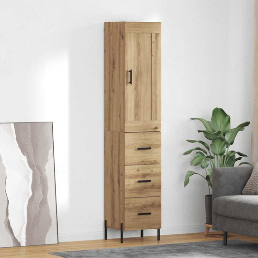 Highboard Artisan Oak 34.5 x 34 x 180 cm Engineered Wood