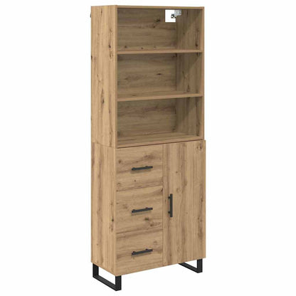 Highboard 2 pcs Artisan Oak 69.5 x 34 x 180 cm Engineered Wood