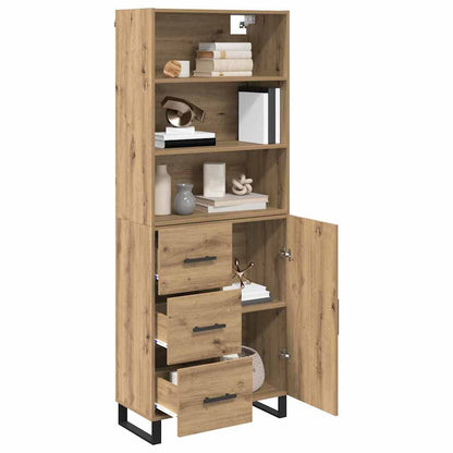 Highboard 2 pcs Artisan Oak 69.5 x 34 x 180 cm Engineered Wood