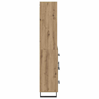 Highboard 2 pcs Artisan Oak 69.5 x 34 x 180 cm Engineered Wood