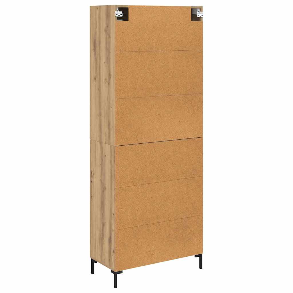 Highboard 2 pcs Artisan Oak 69.5 x 34 x 180 cm Engineered Wood