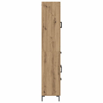 Highboard 2 pcs Artisan Oak 69.5 x 34 x 180 cm Engineered Wood