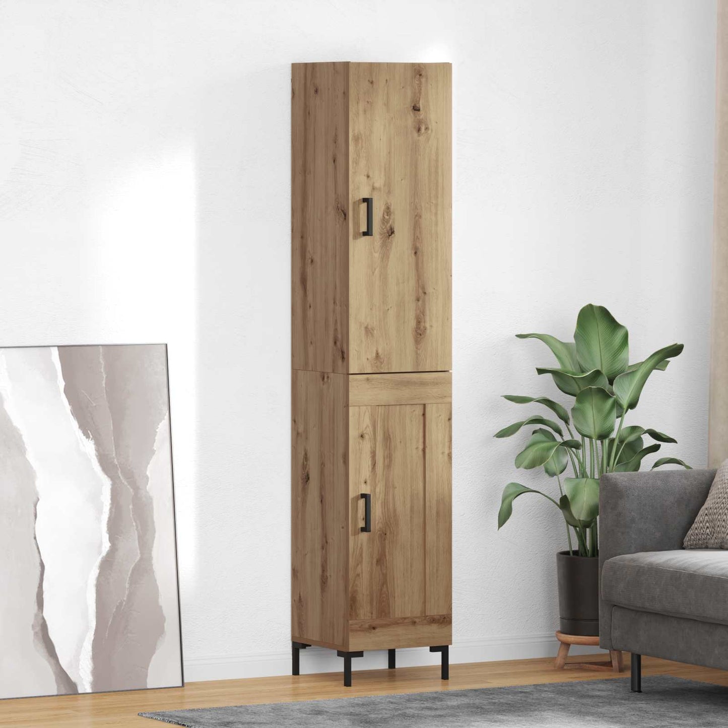 Highboard Artisan Oak 34.5 x 34 x 180 cm Engineered Wood