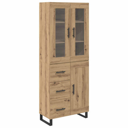 Highboard 2 pcs Artisan Oak 69.5 x 34 x 180 cm Engineered Wood