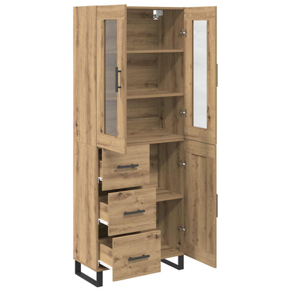 Highboard 2 pcs Artisan Oak 69.5 x 34 x 180 cm Engineered Wood