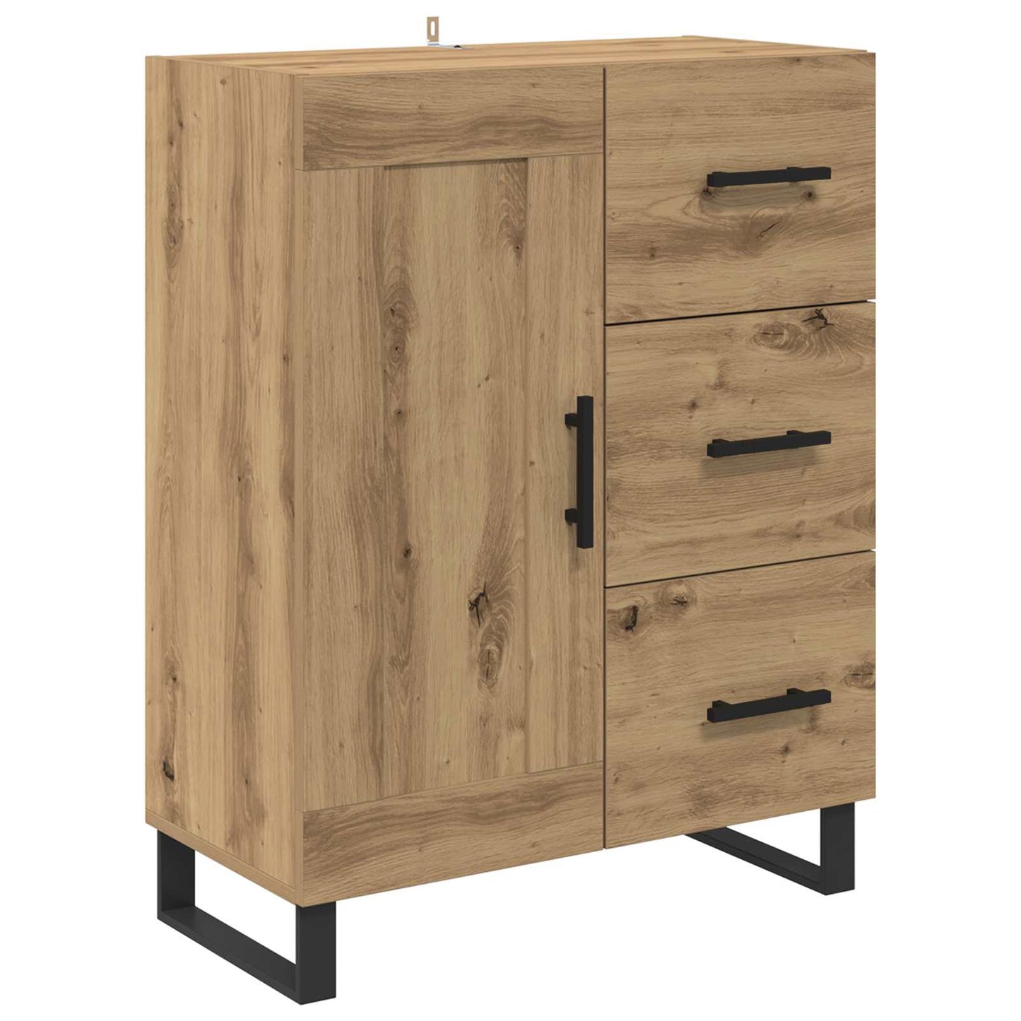 Highboard 2 pcs Artisan Oak 69.5 x 34 x 180 cm Engineered Wood