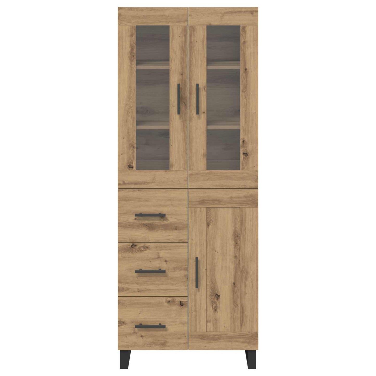 Highboard 2 pcs Artisan Oak 69.5 x 34 x 180 cm Engineered Wood